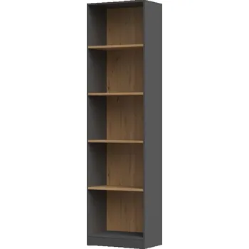 Obývací pokoj Knihovna Malvína 50 antracit/dub artisan