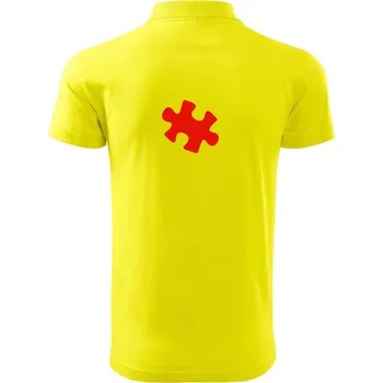 Pánská košile Láska puzzle - Polokošile pánská Pique Polo 203 - S ( Citrónová )