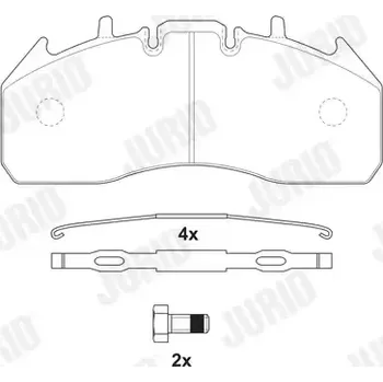Brzdová destička JURID Sada brzdových destiček JRD 2917409560