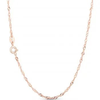 Řetízek Olivie ROSE TWISTED 45cm stříbrný řetízek 4631 Ag 925; ≤1,4 g.