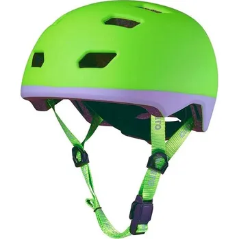 Cyklistická přilba Micro helma Neon LED zelená