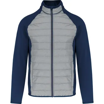 Pánská softshellová bunda KARIBAN Pánská sportovní bunda Dual fabric PA233 Velikost: XS, Barva: šedá-námořní modrá