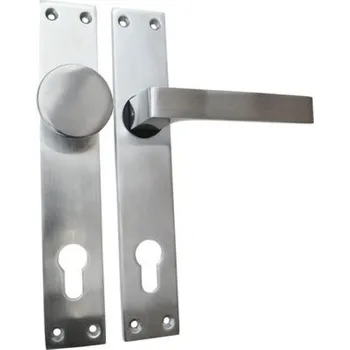 Dveřní kování TS Klika + koule se štíty Al, FAB/90