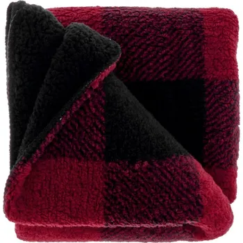 deka Kostkovaná deka Jesper Red červená červená 150x200