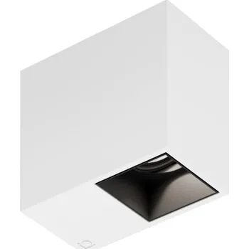 Wever & Ducré Stropní kvádrové svítidlo v mnoha variantách Plano Ceiling 1.0 LED Barva: Bílá / Černá, Teplota chromatičnosti: 2700 Kelvinů, Úhel vyzařování: 15° 118544000 Stropní kvádrové svítidlo v mnoha variantách Plano Ceiling 1.0 LED