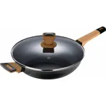 Pánev hluboká s nepřilnavým povrchem a poklicí 28 cm Earth Black BG-34628-BK