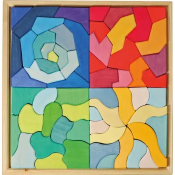 Dřevěná hračka Dřevěné puzzle Čtyři temperamenty Grimm´s - 61 dílů