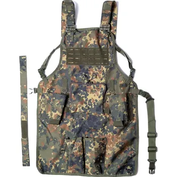 Airsoft ANAREUS ANAREUS taktická grilovací zástěra GrillCommander, Laser-cut - Flecktarn