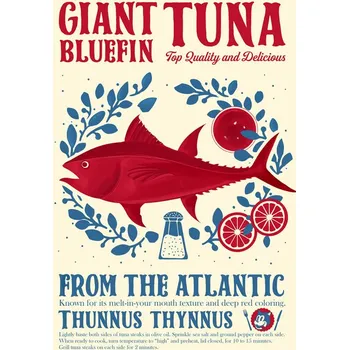 Plakát Plakát, Obraz - Tuna kitchen print, Dionisis Gemos