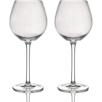 Sklenice Skleničky na gin Ridged čirá