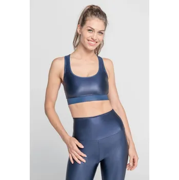 cyklistický dres ATHLEEYA Podprsenka - BURN IT SHINE - modrá XS