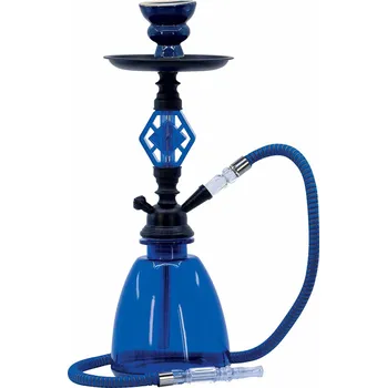 Dýmka 69189 Vodní dýmka plast modrá 39 cm