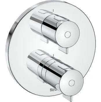 Vodovodní baterie Roca T-500 vanová baterie pod omítku s termostatem chrom A5A2K18C00