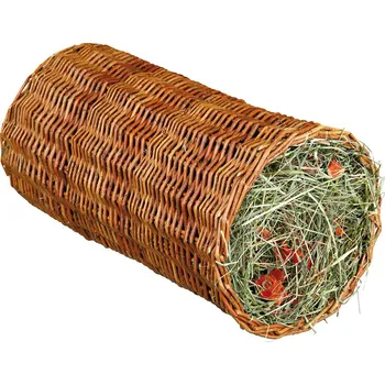 Trixie tunel z vrbového proutí se senem a mrkví Ø 20 × 38 cm 220 g pro malá zvířata