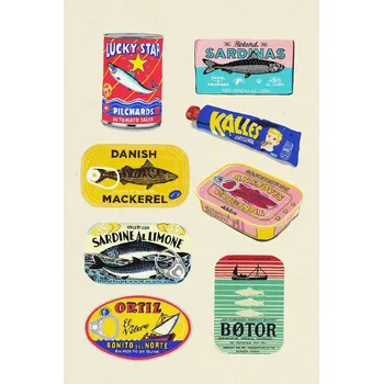 Plakát Plakát, Obraz - Canned Fish, Studio Mandariini