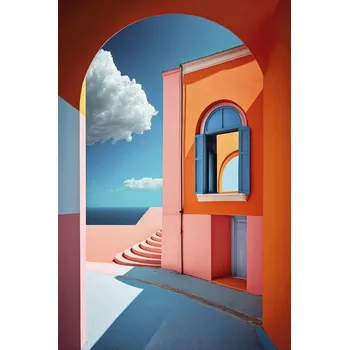 Plakát Plakát, Obraz - Geometric Village, Treechild