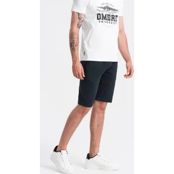 Pánské kraťasy Pánské bavlněné teplákové šortky BASIC černé