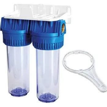 Ochranný vodní filtr Dvojitá filtrace 10"x2,5" Připojení: 1/2"