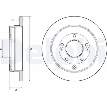 Brzdový kotouč Brzdový kotouč DELPHI BG4767C