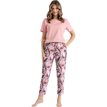 Dámské pyžamo LEVEZA (M-Max) Dámské pyžamo Ria1454 Barva: 1-ružová, Velikost: 2XL