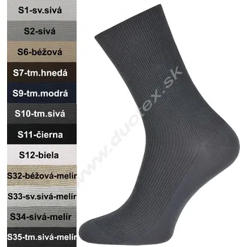 Pánské ponožky STEVEN Zdravotní ponožky Steven-018 Barva: S12-biela, Velikost: 43-46(29-30)