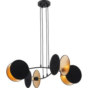 Emibig Motif závěsné svítidlo 4x10 W černá-zlatá 1325/4