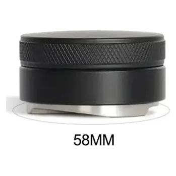 Kávovar Nerezový tamper na kávu s nastavitelnou základnou - Černá 58mm