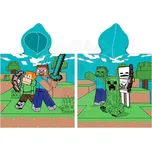 Carbotex Dětské pončo 50x115 cm - Minecraft Time to mine