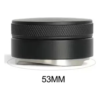 Kávovar Nerezový tamper na kávu s nastavitelnou základnou - Černá 53mm