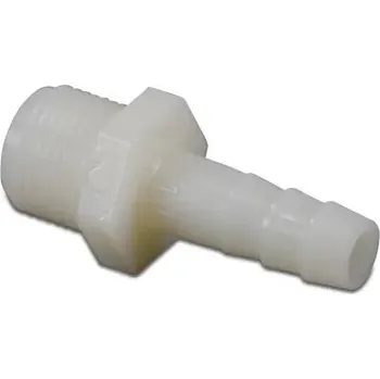 Zahradní hadice HADICOVÝ TRN-PA AG - trn 10 mm / AG 3/8", nylon bílý, 16 bar