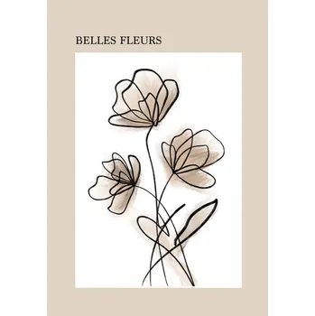 Plakát Plakát, Obraz - Belles fleurs, Veronika Boulová