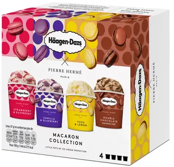 Zmrzlina Häagen-Dazs variace smetanových mražených krémů 4x 95 ml