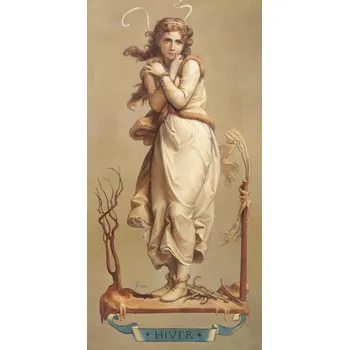 Plakát Plakát, Obraz - Winter, 1873 (The Four Seasons / Vintage Art) - Joseph Felon