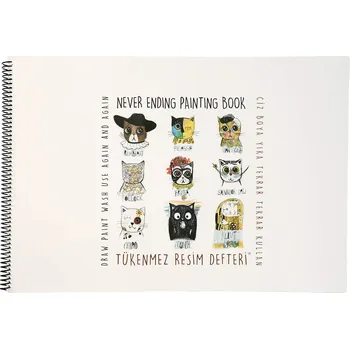 Výtvárné potřeby Funny Mat Nekonečný blok 35 x 50 cm FUNNY MAT - Kočky + pastelky zdarma 489836