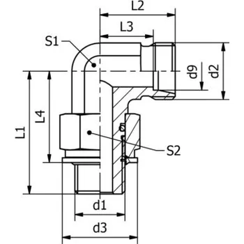 Hydraulický filtr Stavitelná přípojka ÚPS M18/M22 GM500