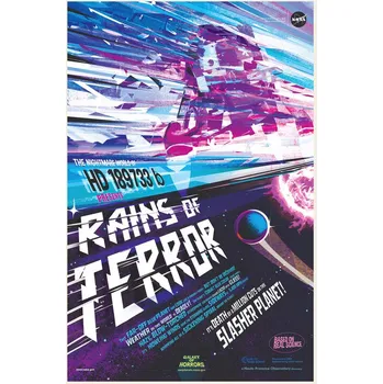 Plakát Plakát, Obraz - Rains of Terror (Retro Movie) - Space Series (NASA)