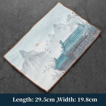 ubrus Lněnobavlněný ubrus s absorpční schopností - Vycházející slunce