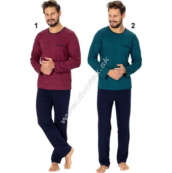 Pánské pyžamo Hotberg(M-Max) Pánské pyžamo Gerardo1134 Barva: 2-tm.zelená, Velikost: M