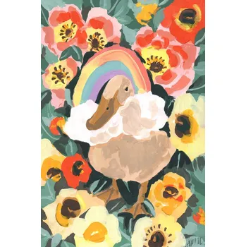 Plakát Plakát, Obraz - Duck With Rainbow, Ania Zwara