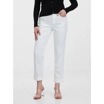 Dámské džíny Bílé dámské zkrácené boyfriend džíny ORSAY - Dámské Orsay šedá 2224018