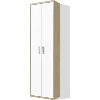 Šatní skříň Nabytekmorava Policová skříň SV 640 ke sklápěcí posteli barva lamina: akát/bílé dveře