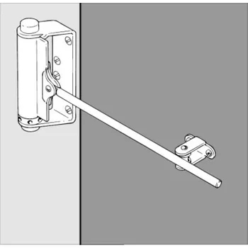 Zavírač dveří DICTATOR Technik Pružina zavírací Adjunkt D2a, poniklovaná