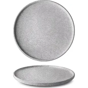 Talíř Talíř mělký GRANIT pr.24cm světle šedý * (DOPRODEJ - 3 kusy)