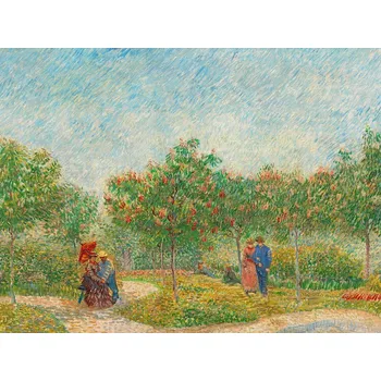 Plakát Plakát, Obraz - Garden with Courting Couples (1887), Vincent van Gogh