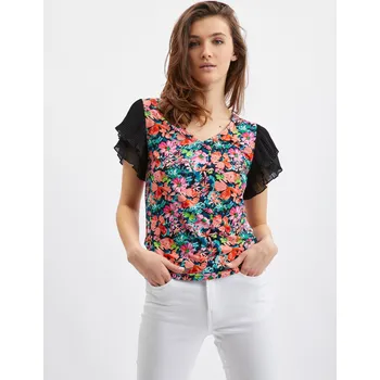 Dámská halenka Orsay Modro-černá dámská květovaná halenka - Dámské Orsay Other 2300279