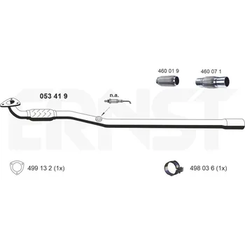 Výfuková trubka Výfuková trubka ERNST 053419