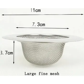 Cedník a síto Nerezové sítko do dřezu | odtokový filtr - Jemná síťovina L