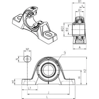 Ložisková jednotka UCPLE 201 SNR