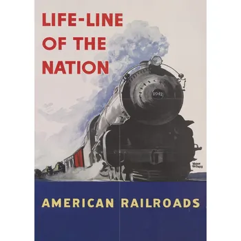 Plakát Plakát, Obraz - American Railroads, Vintage Travel Poster