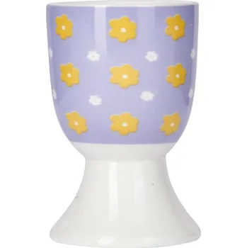 Stojánek na vajíčko Porcelánový kalíšek na vajíčko Soleada Blue Daisy modrá